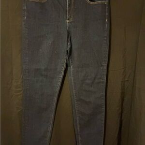 Ann Taylor Dark Blue Skinny Jeans size 12